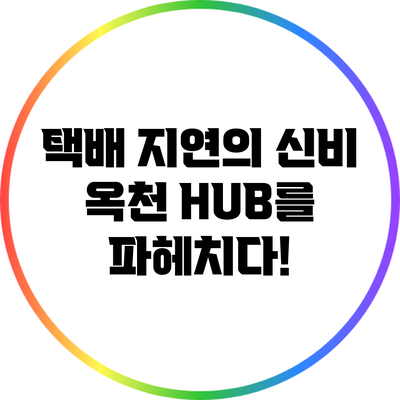 택배 지연의 신비: 옥천 HUB를 파헤치다!